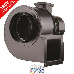 Ventilateur centrifuge à bride et tuyau flexible 2600m³/h 380V