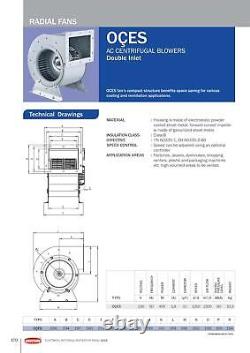 Ventilateur centrifuge à moteur radial de 1950m³/H