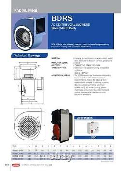 Ventilateur centrifuge à régulateur de vitesse Ventilateur radial pour feu de forge