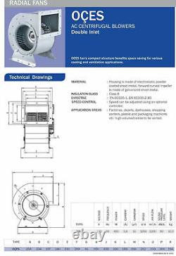 Ventilateur centrifuge axial centrifuge + régulateur de vitesse