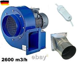 Ventilateur centrifuge turbo radial 2600m³/H