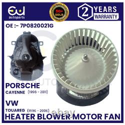 Ventilateur de moteur de soufflante de chauffage pour Porsche Cayenne Vw Touareg Rhd 7p0820021g 2011-2018