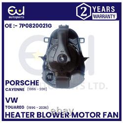 Ventilateur de moteur de soufflante de chauffage pour Porsche Cayenne Vw Touareg Rhd 7p0820021g 2011-2018