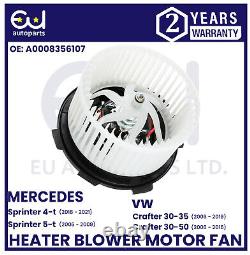 Ventilateur de moteur de soufflante pour Mercedes Sprinter 906 Vw Crafter 06- Lhd/rhd