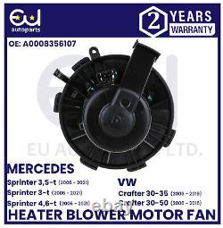 Ventilateur de moteur de soufflante pour Mercedes Sprinter 906 Vw Crafter 06- Lhd/rhd