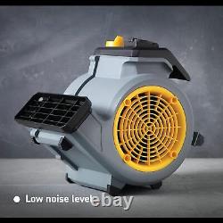 Ventilateur de sol à faible bruit compact et portable avec 3 positions d'inclinaison et 3 vitesses de moteur de 124W